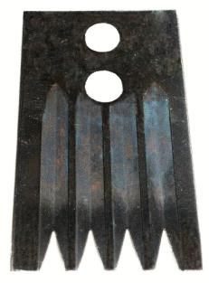 Special 4-tooth blade, curved teeth